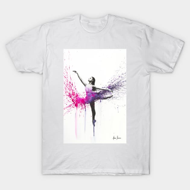 Pink Ballerina T-Shirt by AshvinHarrison